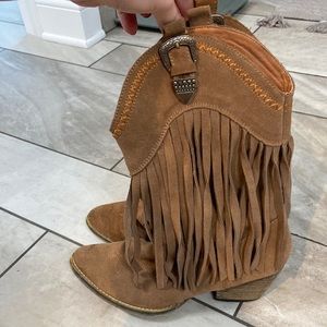 Very Volatile Fringe Western Boots